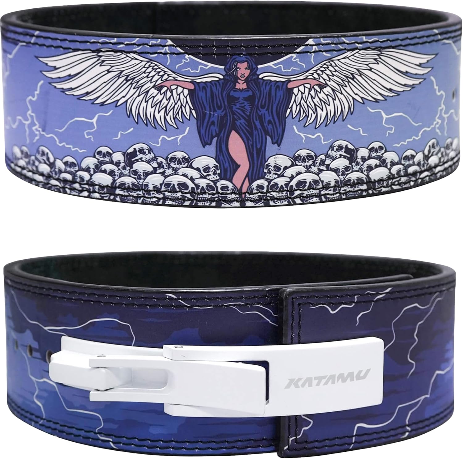 Weight Lifting Belt - 프리미엄 가죽 레버 역도 벨트 (데드리프트
