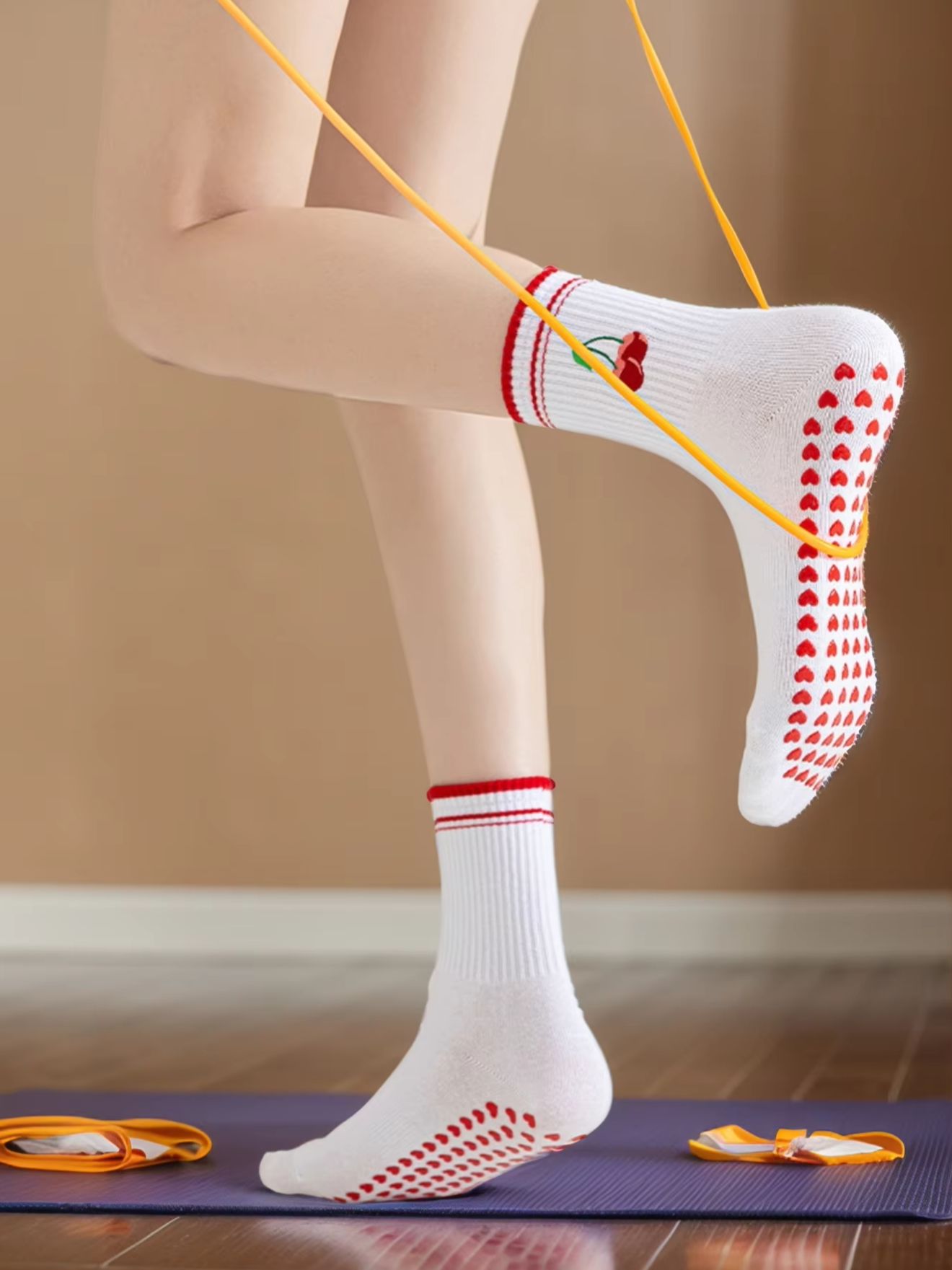 Yoga & Fitness With Faye The Well Being Studio Abbots Langley Reviews - 1쌍 크로스보더 전문 요가 양말, 면