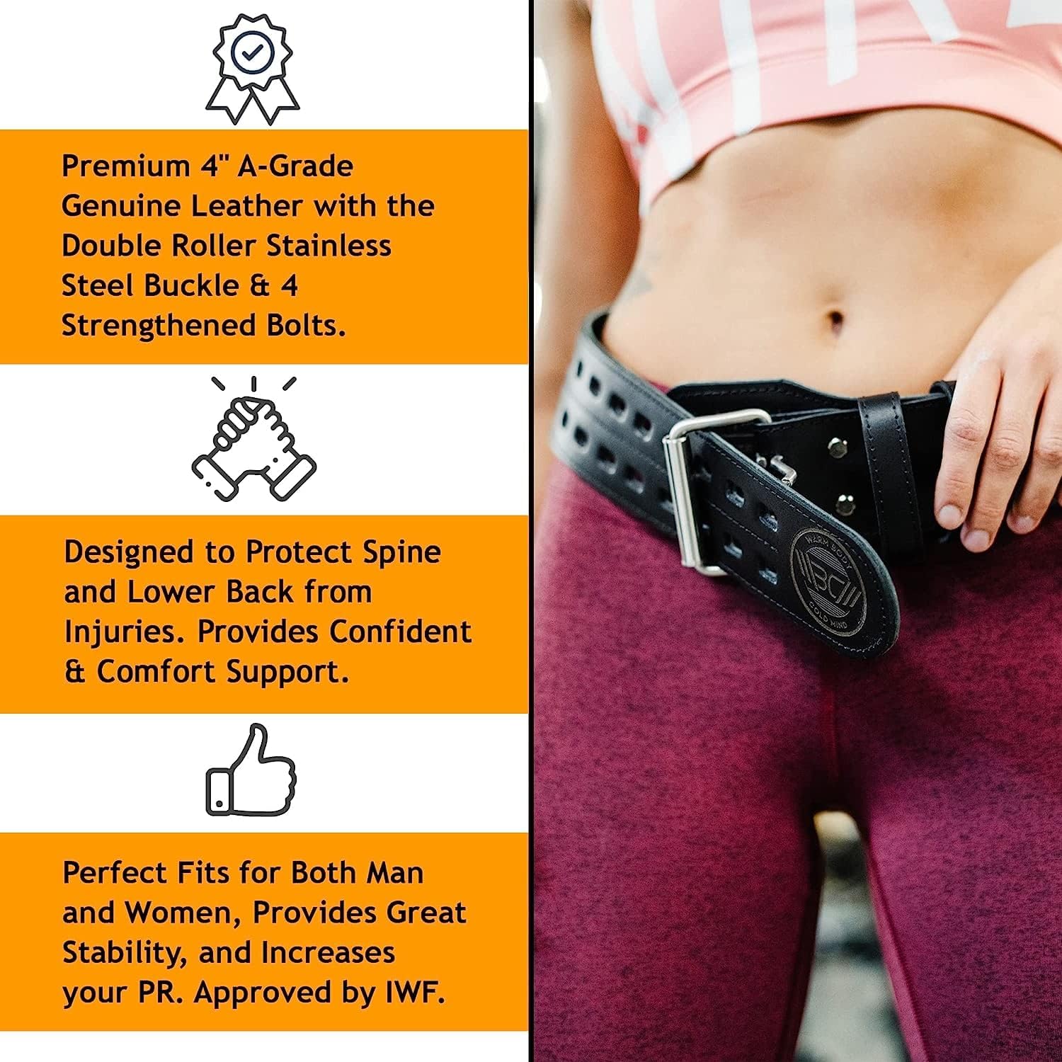 헬스장 운동용 가죽 역도 벨트, 가죽, 색상 미기재,  - Weight Lifting Belt 리뷰 및 가격
