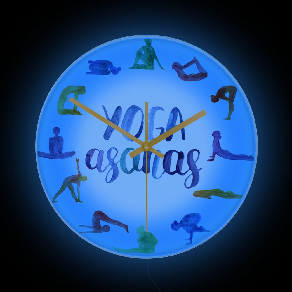 Yoga Asanas 모던 디자인 벽시계 홈 데코 여성 - Yoga Fitness Watch 리뷰 및 가격