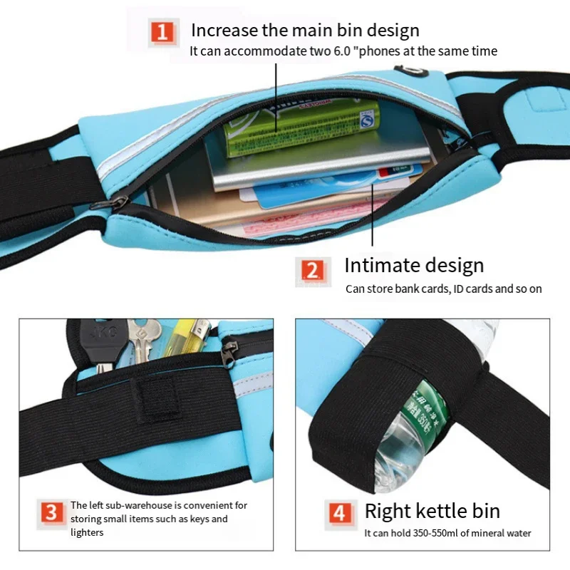 1pc 러닝 가방 여성 허리 가방 벨트 가방 남자 스포 - Weight Lifting Belt 리뷰 및 가격